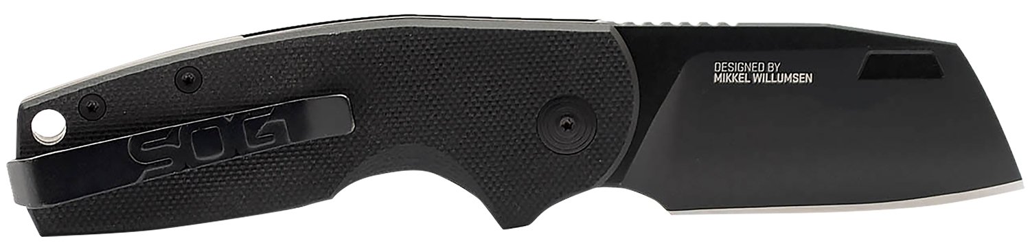 S.O.G SOG16030757 Stout SJ 2.60" Folding Clip Point Plain Stoashed Cr... - SOG - CLEAVER