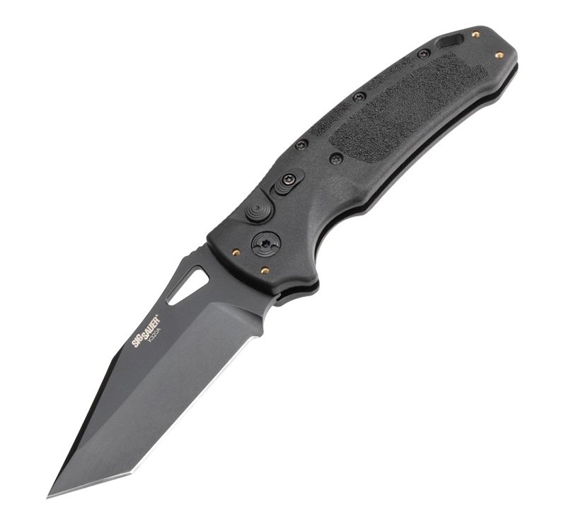 Hogue 36320 Sig K320A Auto Folding Knife 3.5" Tanto Blade Black - Hogue