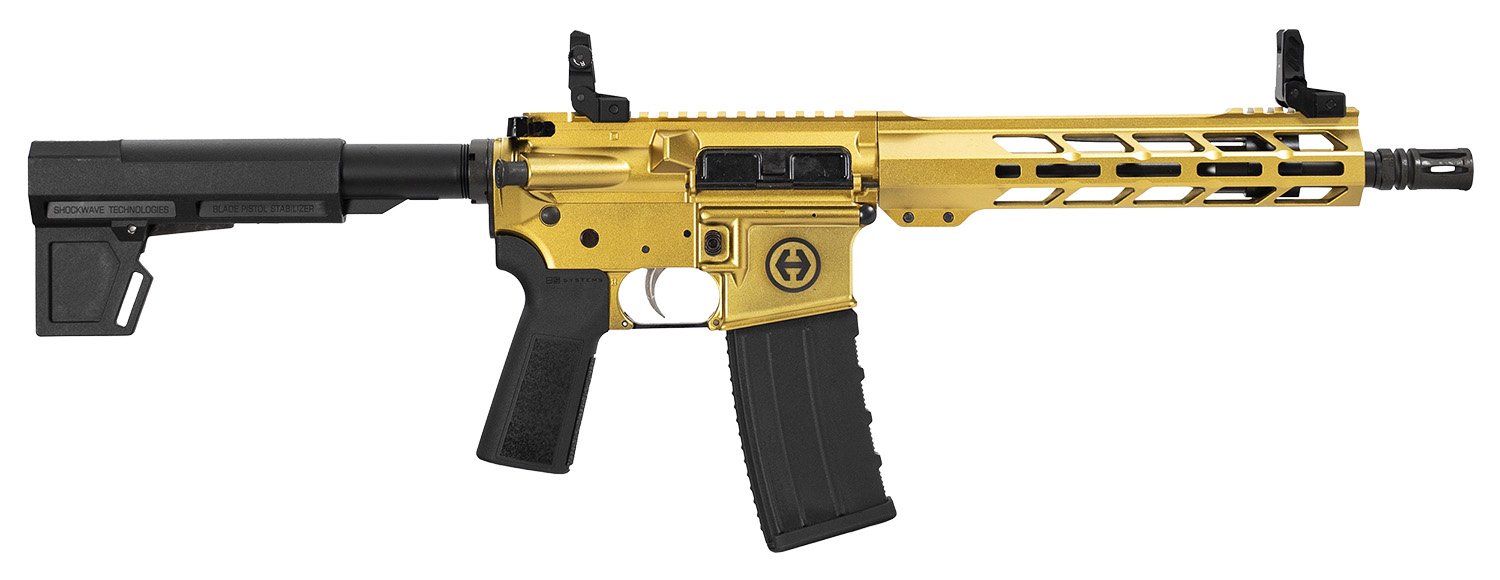 Hi-Point HP-15 223 Rem 5.56 NATO 10.5 Gold Semi Auto - Hi-Point Firearms - 223 Rem/5.56 NATO