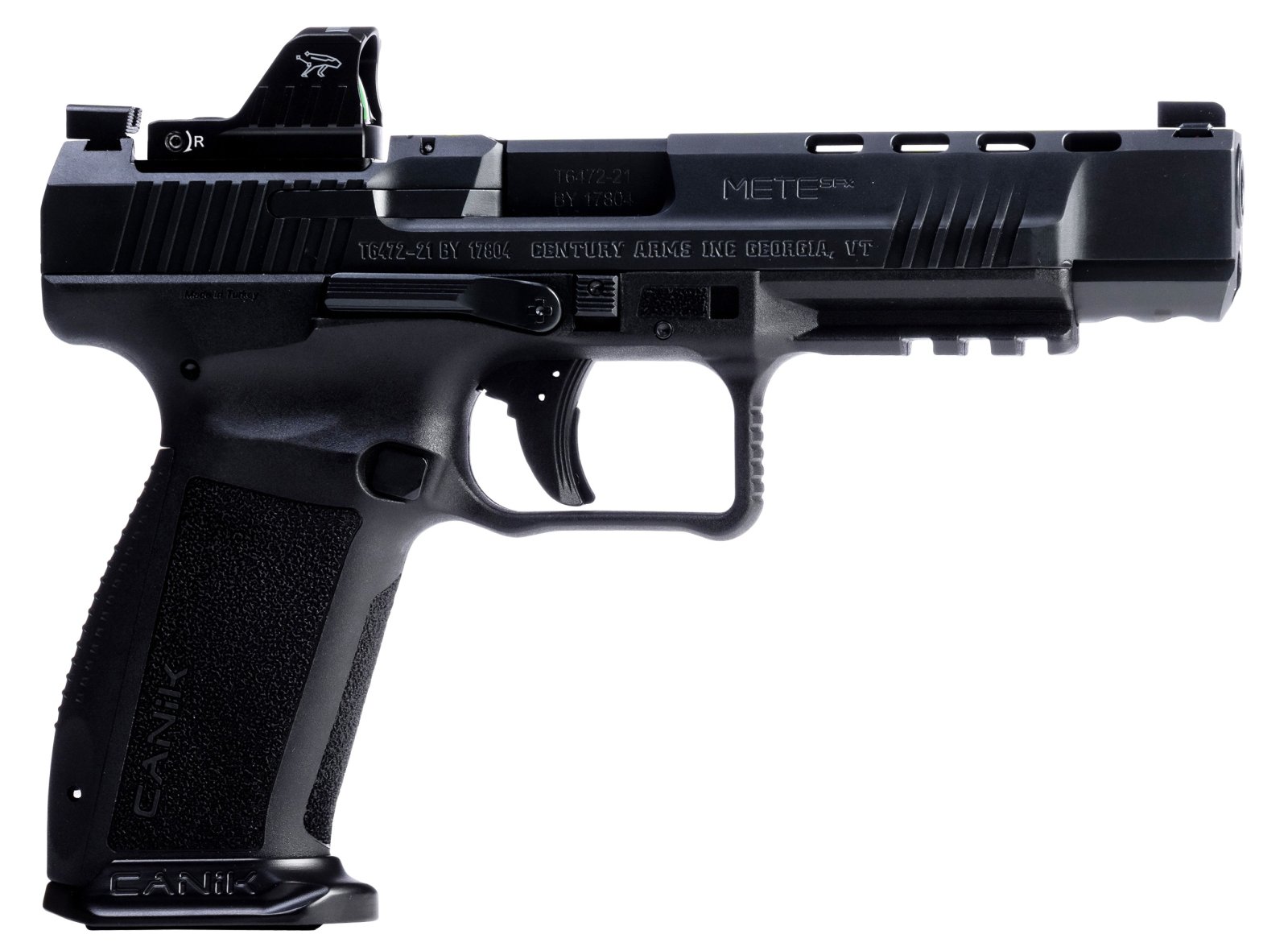 Canik TP9 METE SFx 9mm Pistol 5.2" Barrel 3 Dot Sights Black - CANIK - 9mm