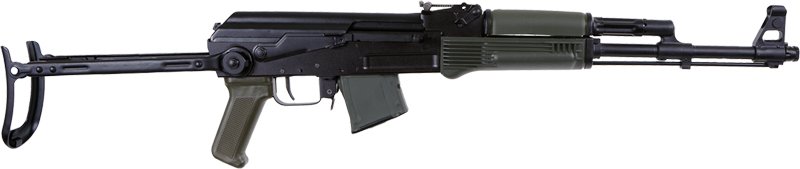 Arsenal SAM7UF-85GM 7.62x39 Rifle 10RD Mag OD Green Underfolder Stock - Arsenal