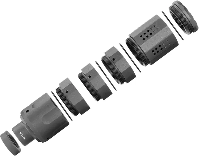 SI Pistol Linear Compensator 9mm 1/2x28 Black