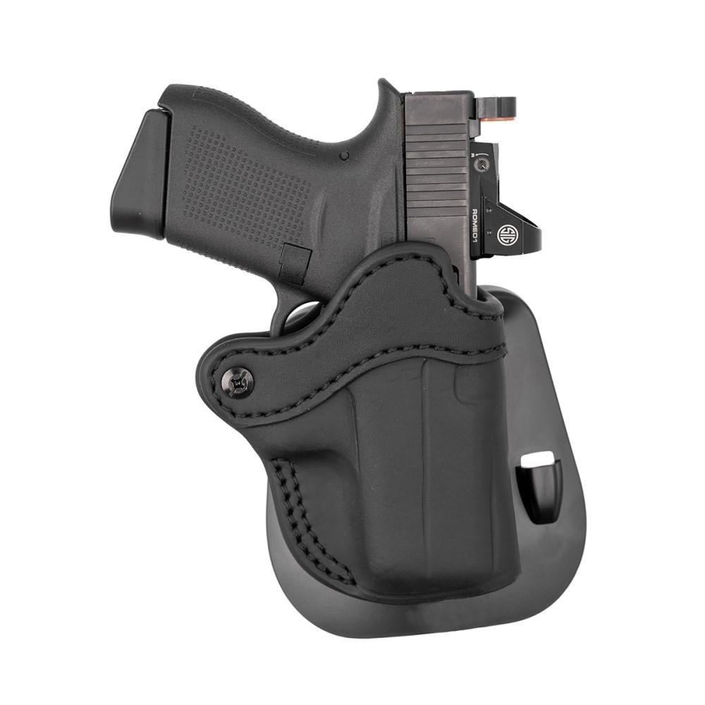 1791 Gunleather ORPDHCSBLR Paddle Holster Optic Ready OWB Size Compact... - 1791 Gunleather - BLACK