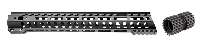 POF USA 00905 Renegade Rail Kit 14.5" Anodized Black with Heat Sink Nut