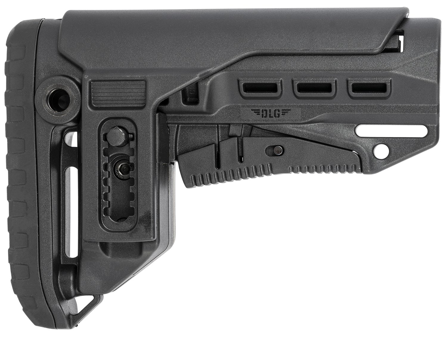 NcStar DLG-130-052 Compact PCP52 Mil-Spec AR-15 Stock Black Collapsible