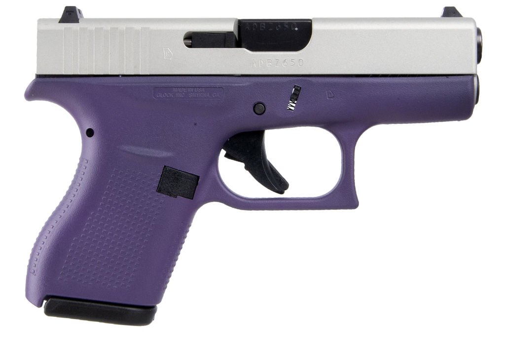 Glock ACG-00852 Pistol 42 .380 6+1 Cerakote Purple Satin Aluminum