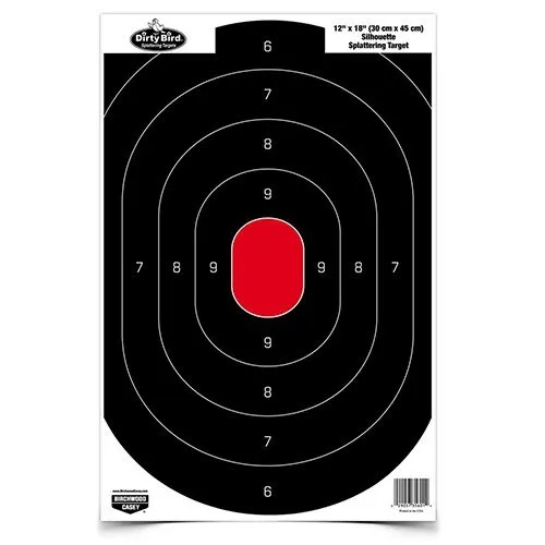 Birchwood Casey Dirty Bird Silhouette Paper Target 12"x18" 50 Pack - Birchwood Casey