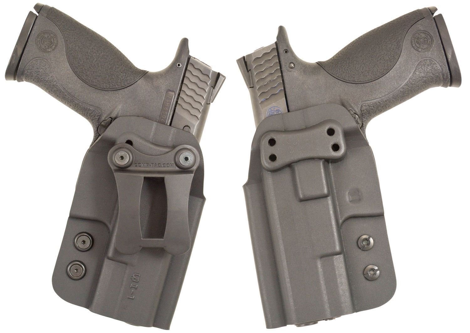 Comp-Tac QI IWB Compatible with Glock 9/40/357 all lengths, Glock 36/41 Kydex Black - Glock