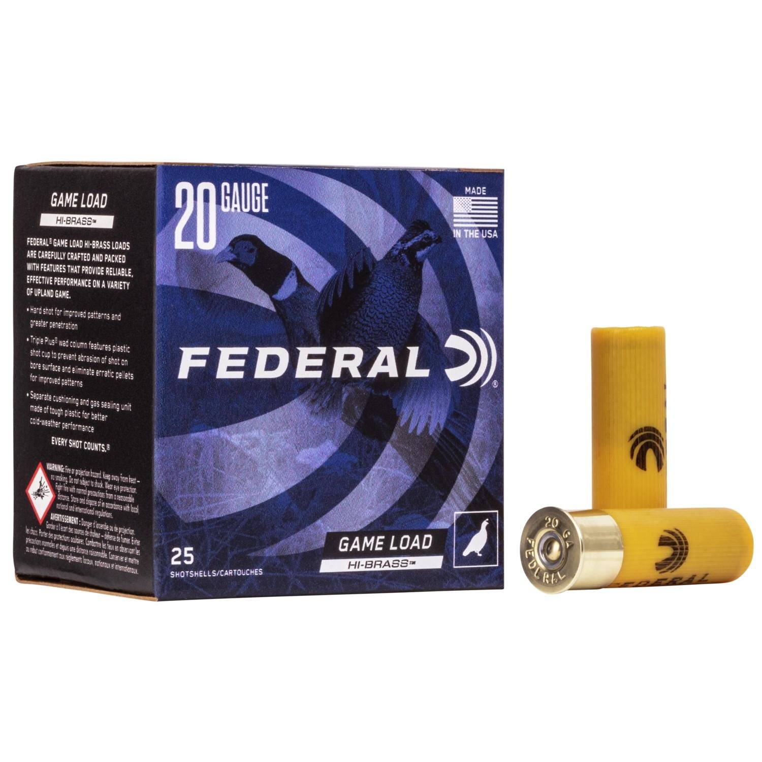 Federal H2045 Game-Shok 20 Gauge 2.75 in 1 oz #5 Shot 25 Rounds - Federal Premium Ammunition - LEAD