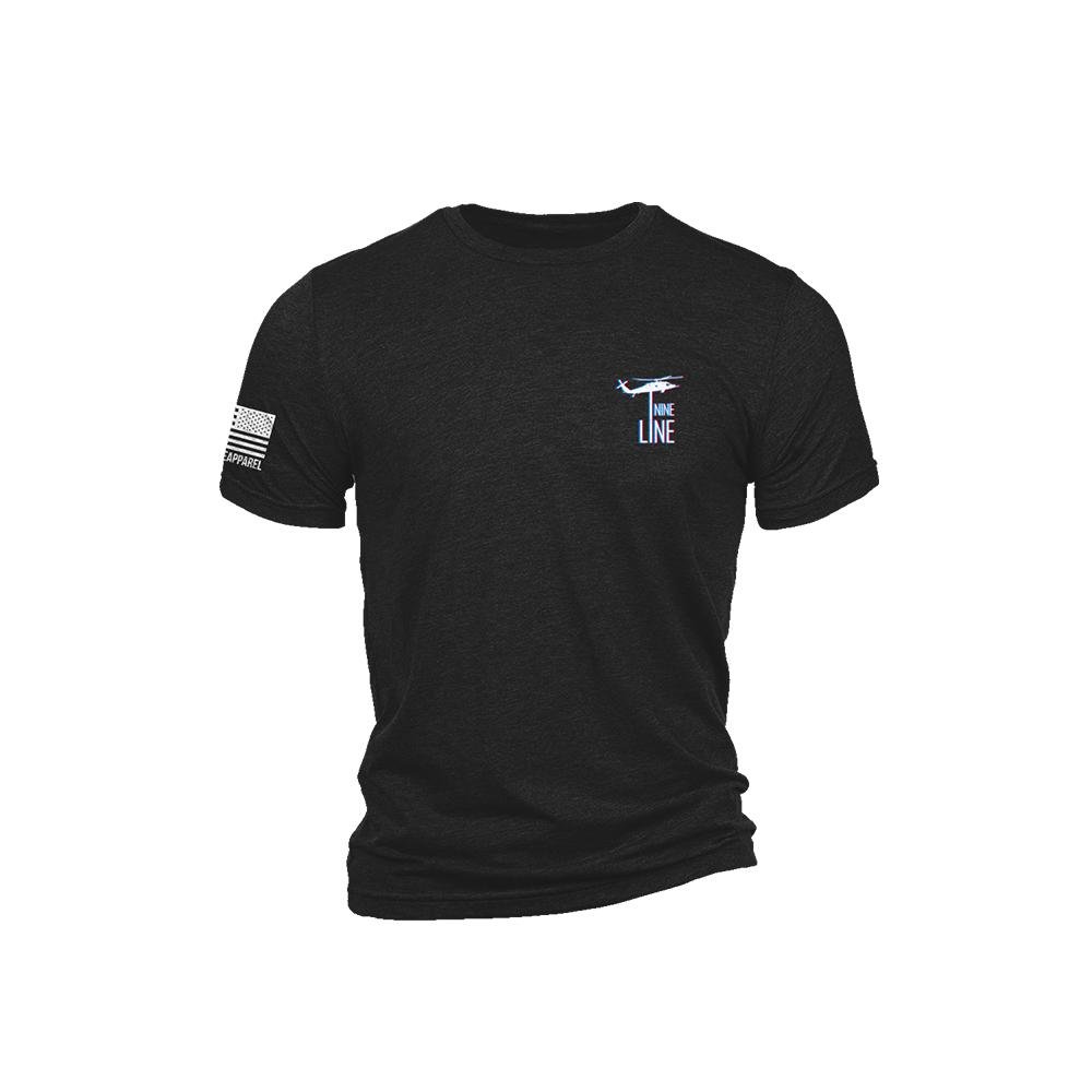 Nine Line BELTFED-TSTRI Shirt Black Triblend Short Sleeve 3XL - Nine Line Apparel