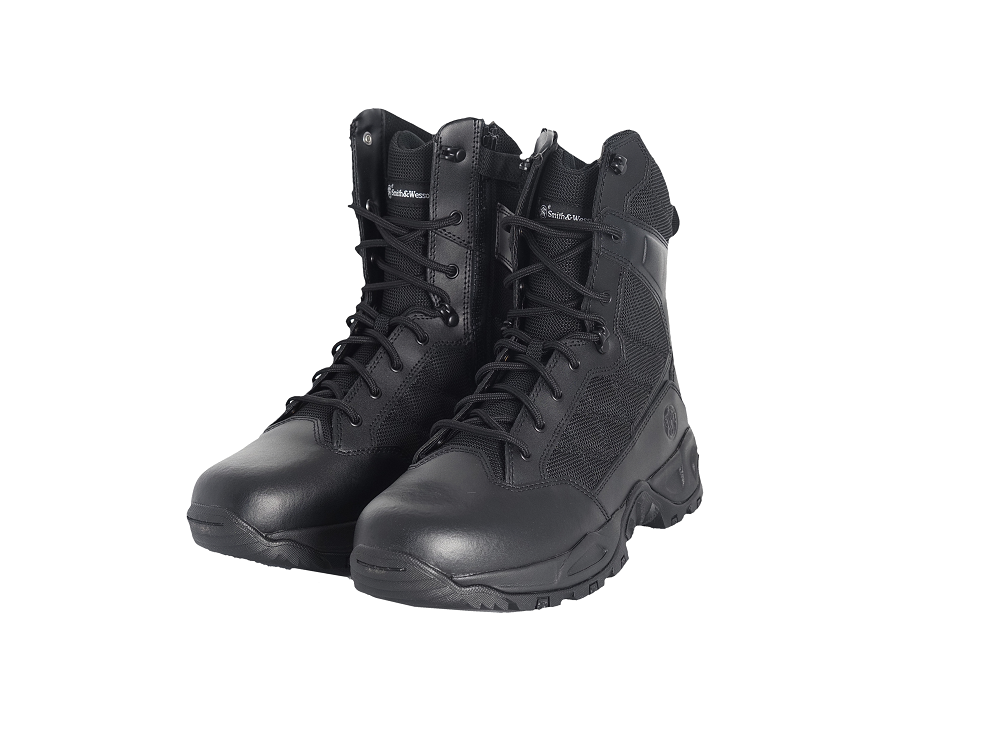 Scout 8"" Hot Weather Side-Zip Polishable Toe , Smith & Wesson - Smith & Wesson Footwear