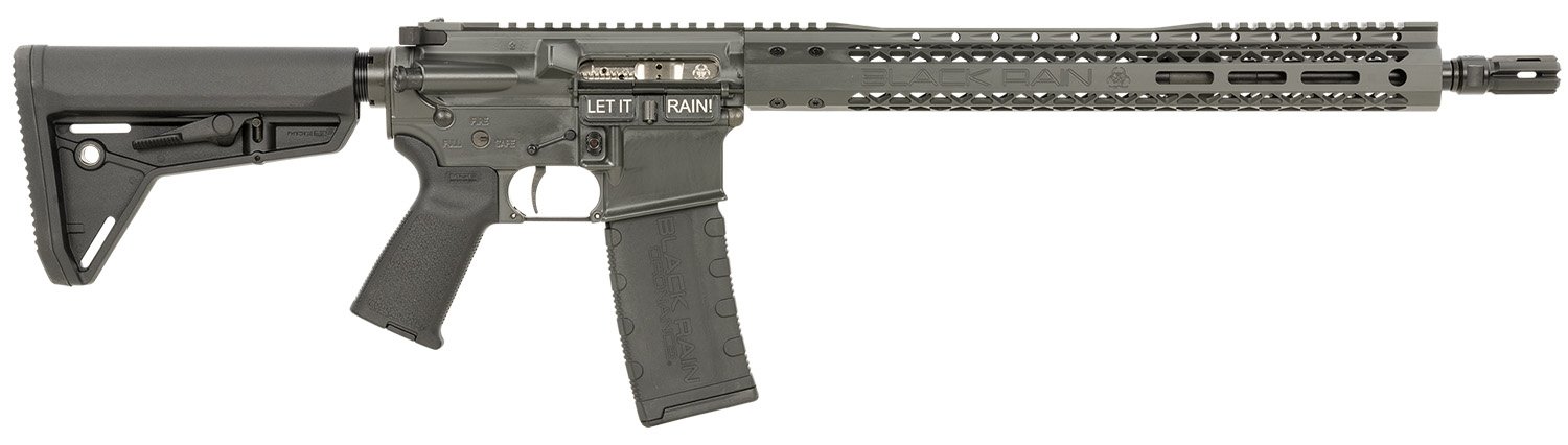 Black Rain Ordnance Spec+ Series: 5.56 NATO 16" 4150V Chromoly Barrel, Nickel Boron Coated BCG, Magpul MOE Grip & Stock - BRO - 5.56x45mm NATO