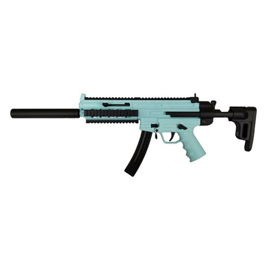 BLG 4160019 GSG-16 .22LR 22RD Semi-Auto, Collapsible Stock, Mint Green - BLG - .22LR