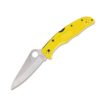 Spyderco C91PYL2 Pacific Salt 2 SL/PL Yellow FRN Knife - SPYDERCO