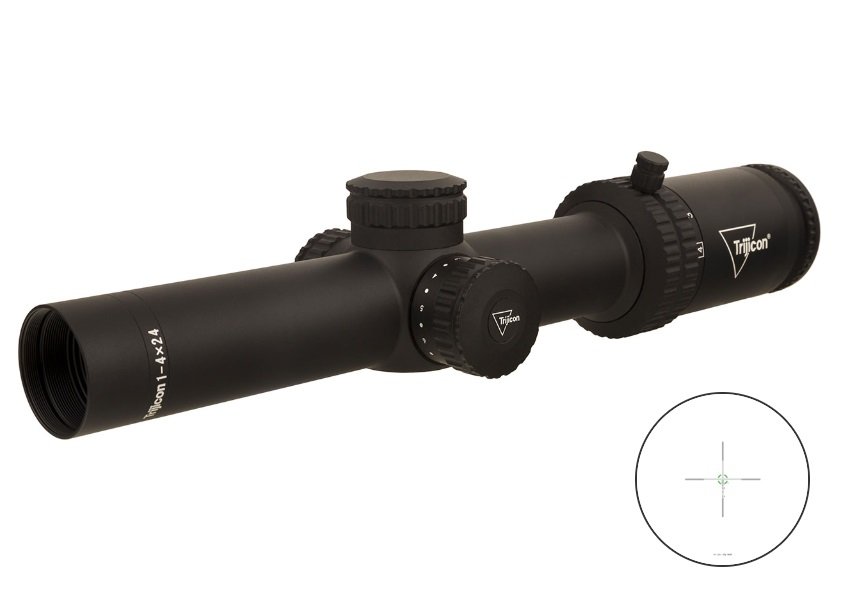 Trijicon Credo CR424-C-2900014 1-4x24mm .223 30mm Matte Black Scope - Trijicon