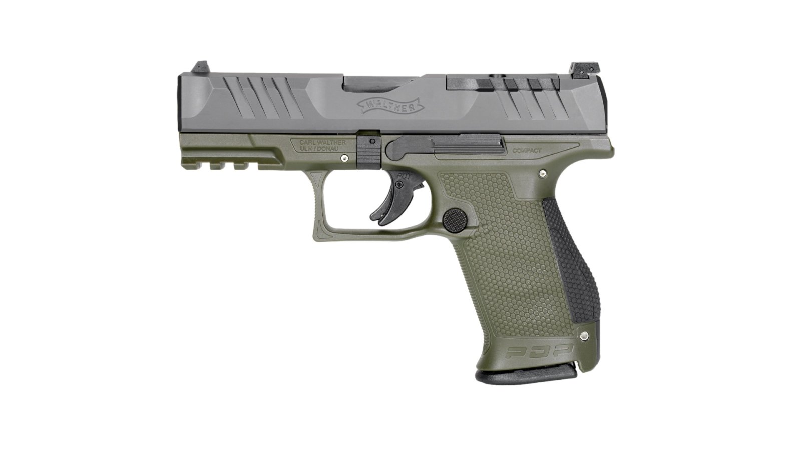 Walther 2871904 PDP Compact 9mm 4" Matte Black Semi-Auto Pistol 10 Rd - Walther - 9MM