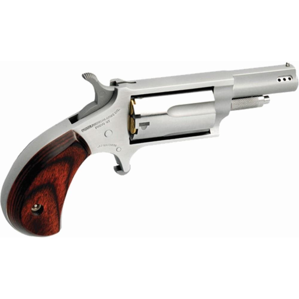 NAA NAA22MP Mini-Revolver 22 WMR 1.63" Ported Barrel 5rd Stainless - NAA - 22 Magnum