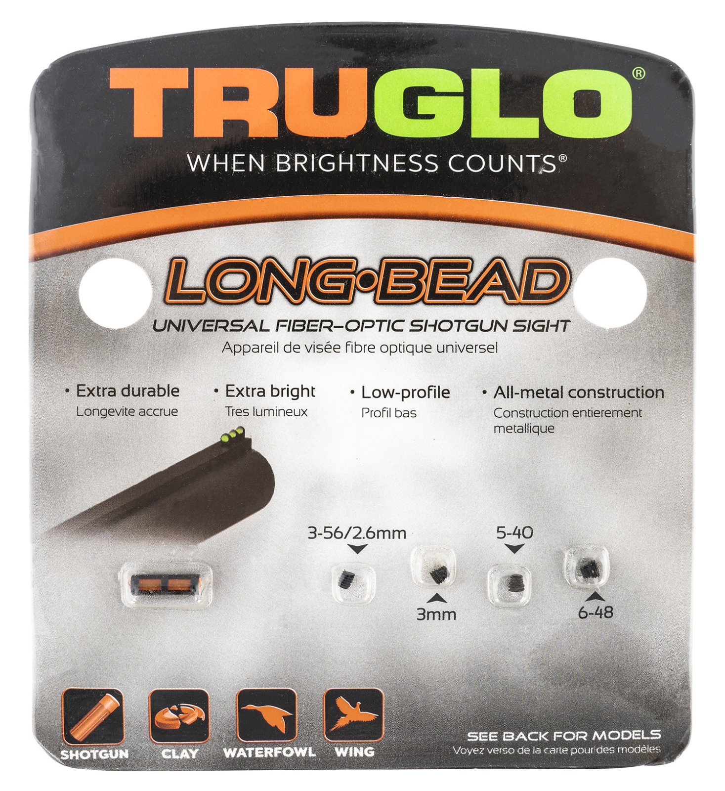 Buy TruGlo Longbead Shotgun Sight - Red Universal TG947UR online