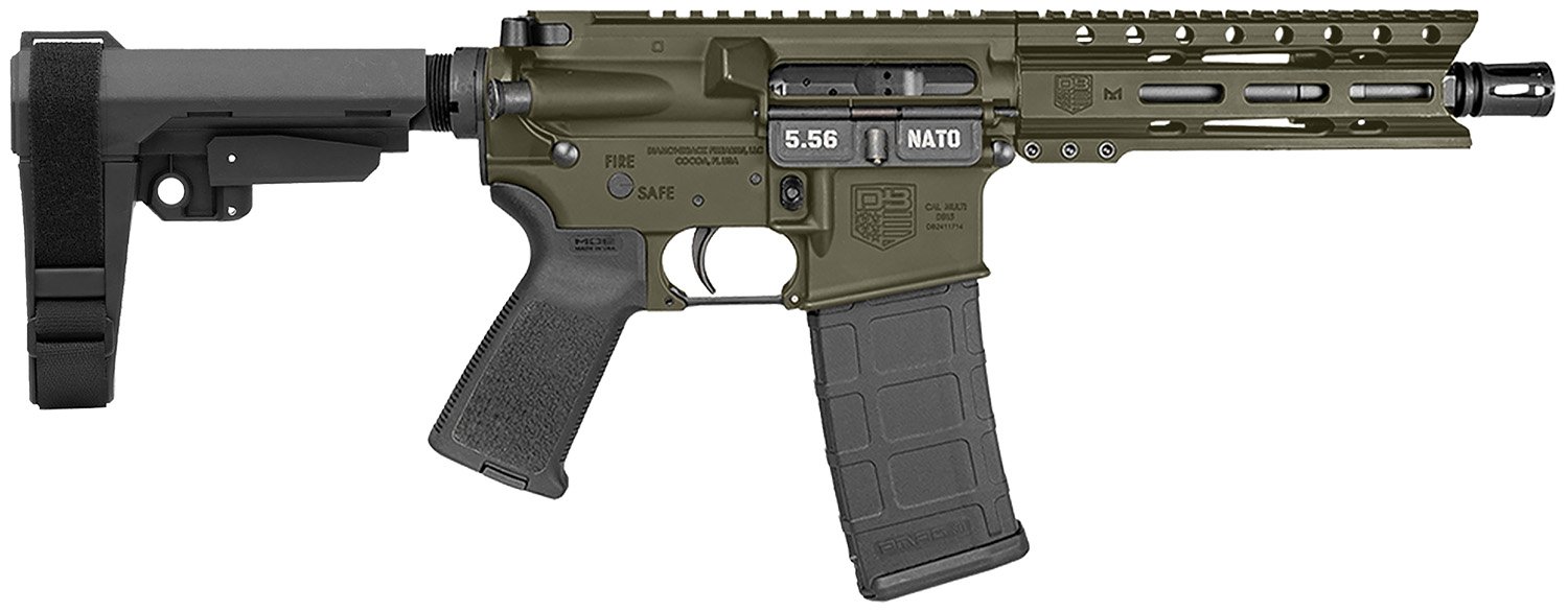 Diamondback DB1913K101 Pistol 5.56 30+1 M-LOK OD Green Magpul Grip - Diamondback Firearms - 223 Rem | 5.56 NATO