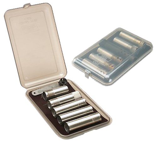 MTM Case-Gard CT641 Choke Tube Case Holds 6rd Polypropylene Clear Smoke - MTM Case-Gard - CHOKE TUBE CASE