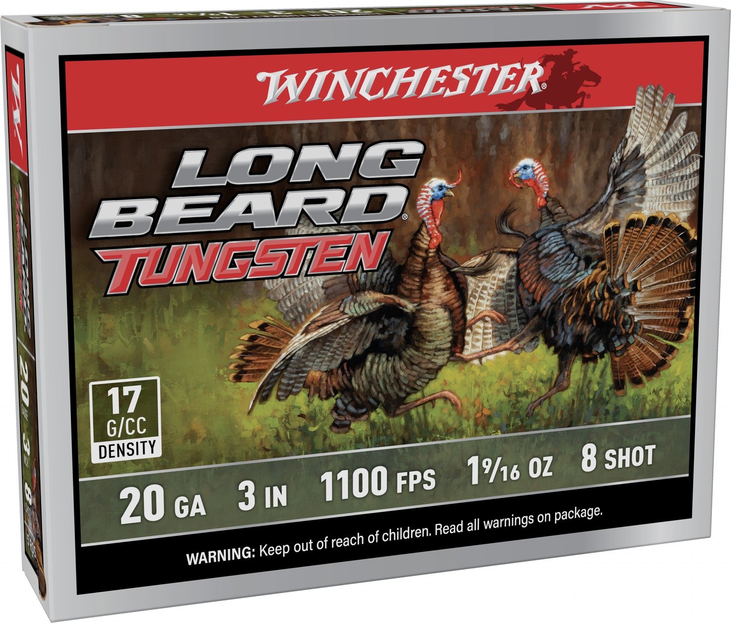 Winchester Long Beard TS17 20GA 3in 1-9/16oz #8 Tungsten 5rd