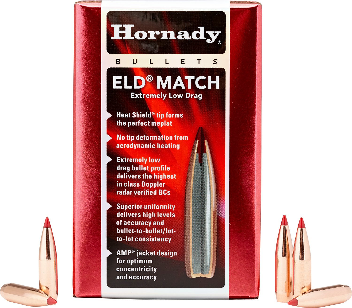 Hornady 263311 6.5mm .264 140gr ELD Match Bullets 500/Box
