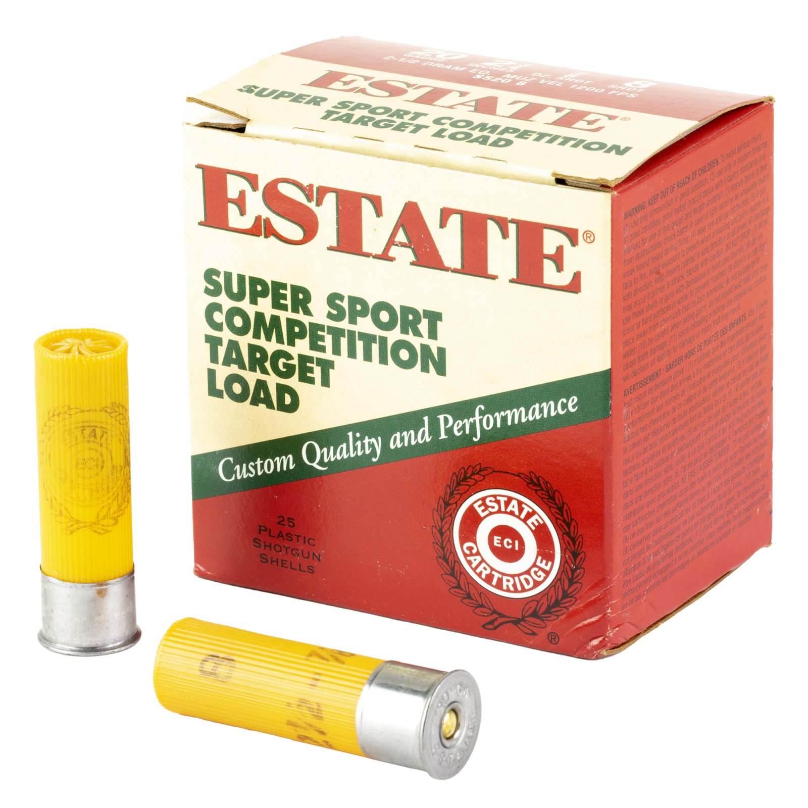 Buy Estate Cartridge Super Sport 20 ga 2 3/4  7/8 oz #8 1200 fps - 25/box online