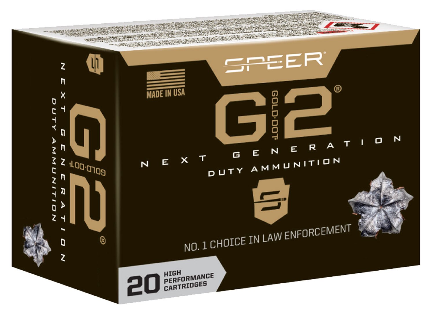 Speer Gold Dot G2 40 S&W 180 Grain 5 in Nickel Plated Brass 20 Rounds - Federal Premium Ammunition - G2