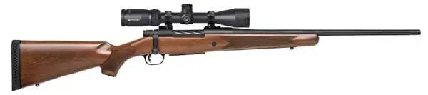 Mossberg 28059 Patriot 25-06 Rem Caliber, 5+1 Capacity, 22" Fluted Barrel, Matte Blued Metal Finish, Walnut Stock, Right Hand (Full Size), Includes Vortex Crossfire II 3-9x40mm Scope - Mossberg - 25-06