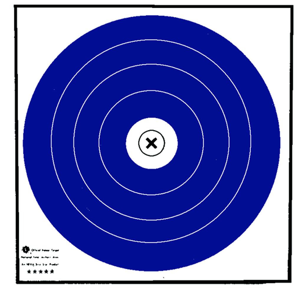 Maple Leaf NFI-1T Target Face 40cm Blue/White 100pk 75lb Card Stock