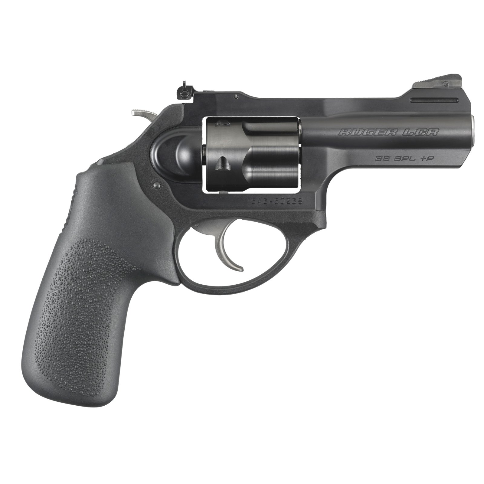 Ruger LCRx Lightweight Compact Revolver, 38 Special +P, 3-Inch Matte Black Barrel, 5-Round PVD Finished Cylinder, Hogue Tamer Monogrip, 7000-Series Aluminum Frame