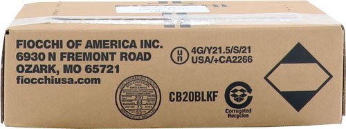 20 Ga Lead-7.5 3/4 oz 2-3/4" 250 Rds Fiocchi Ammo Shotgun - Fiocchi - 20 Gauge