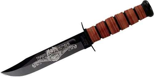 Buy KA-BAR UTILITY KNIFE 7" 250TH USA COMMEMORATIVE & SHEATH online