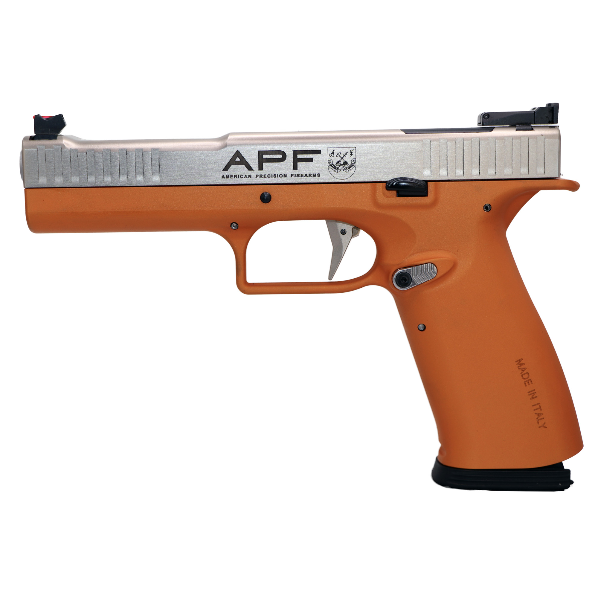 Arsenal Strike One Ergal Pro 9mm Orange Aluminum Frame 5" Barrel Pistol