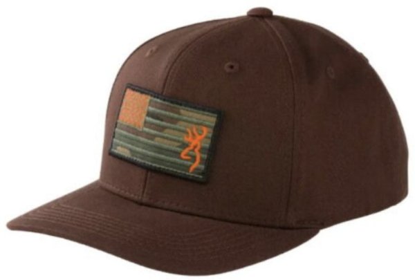 Browning BRN Cap Woodland Flag Brown 308794681 - Browning