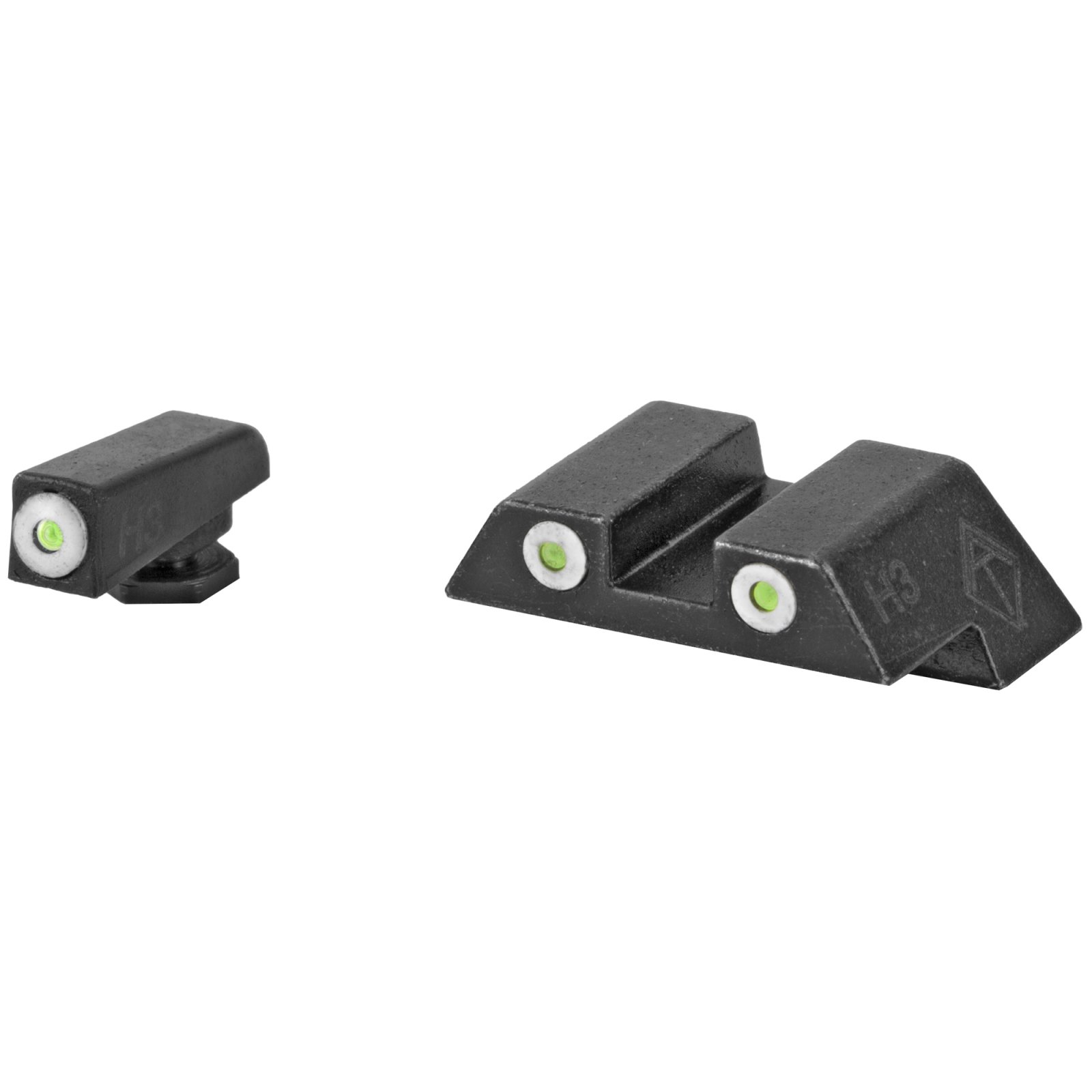 ATI ATINSGLOLF Night Sight Glock Large Frame Green Tritium White Outline