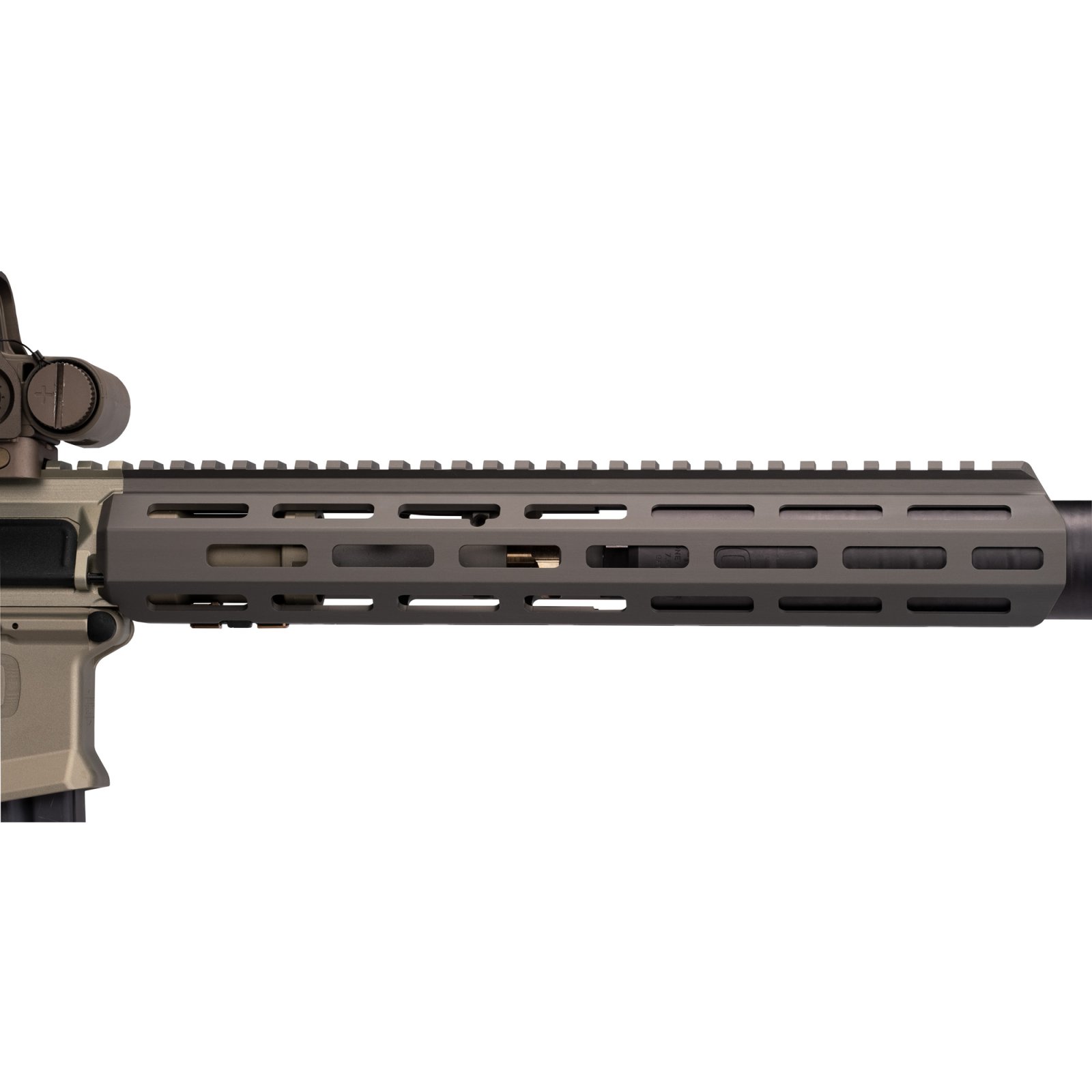 Q Honey Badger Rail M-LOK 12 in Gray Aluminum Free Float Handguard