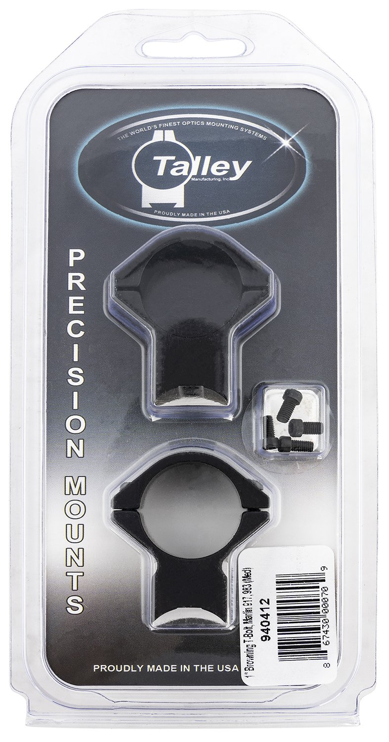 Talley 940412 Browning T-Bolt Scope Mount-Ring Combo Black Anodized 1" M...
