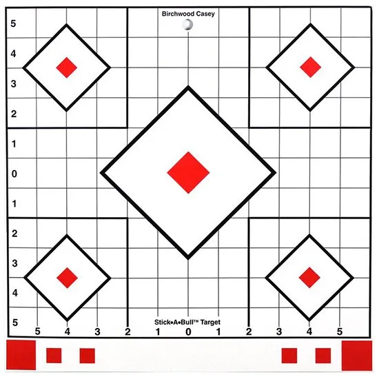 Buy Birchwood Casey 33922 Self-Adhesive Paper Target 12 in 5-Diamond 5 Pack online