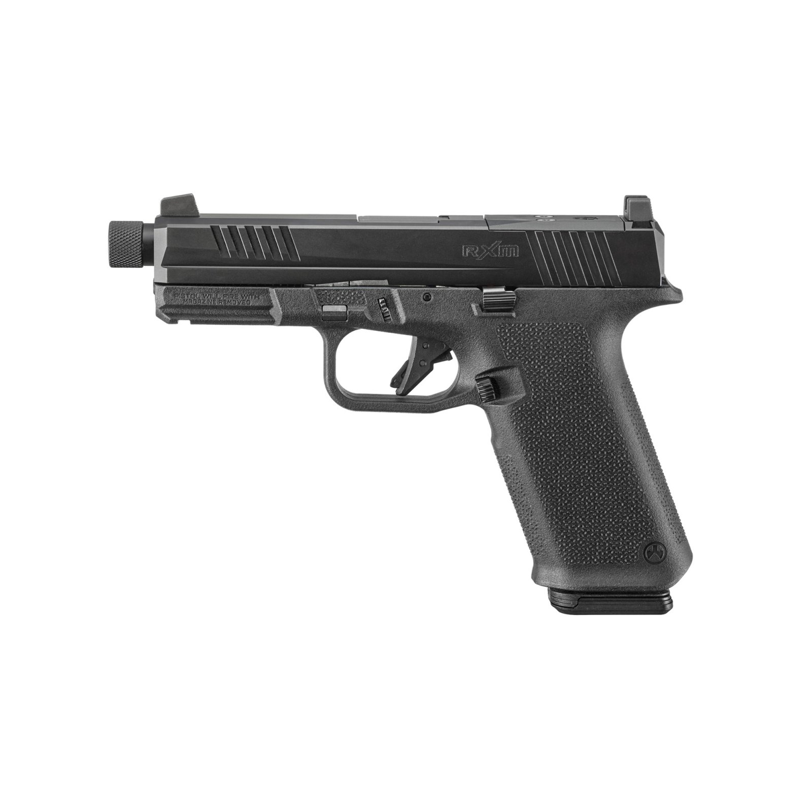 Ruger RXM Handgun 9mm Luger 17rd Magazines (2) 4.5 1/2x28 Threaded Barrel Black OR