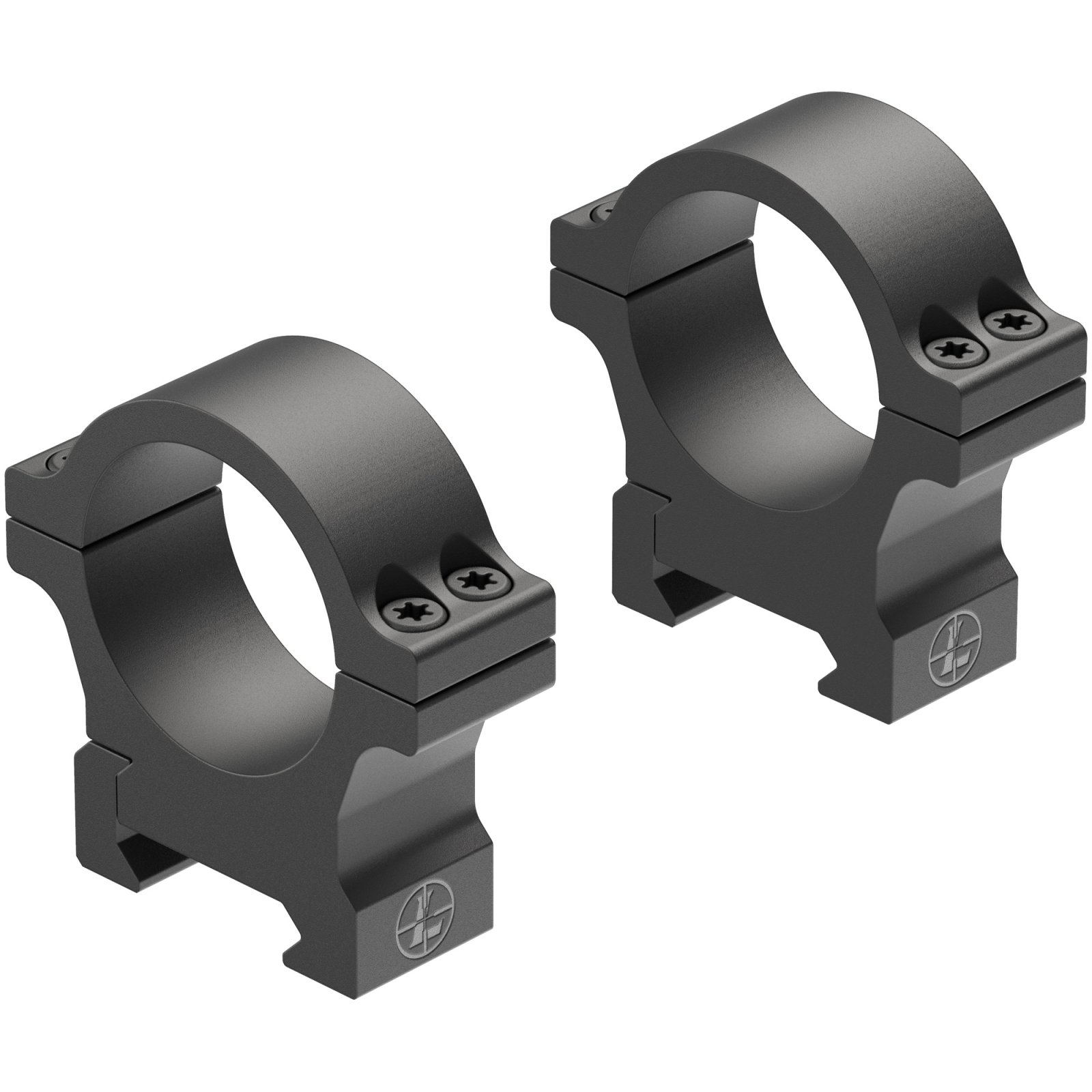 Leupold Open Range 30mm Scope Rings Cross-Slot Med Matte Blk