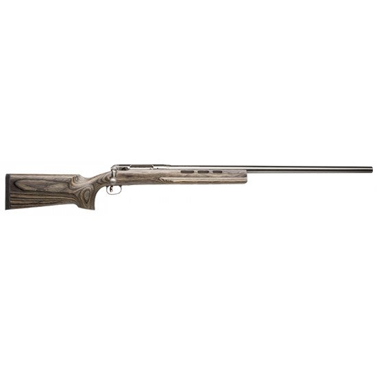 Savage Arms 18614 12 Benchrest 6mm Norma Bolt Action Rifle, 1rd Capacity, 29" Barrel, Matte Stainless Finish, Gray Laminate Stock