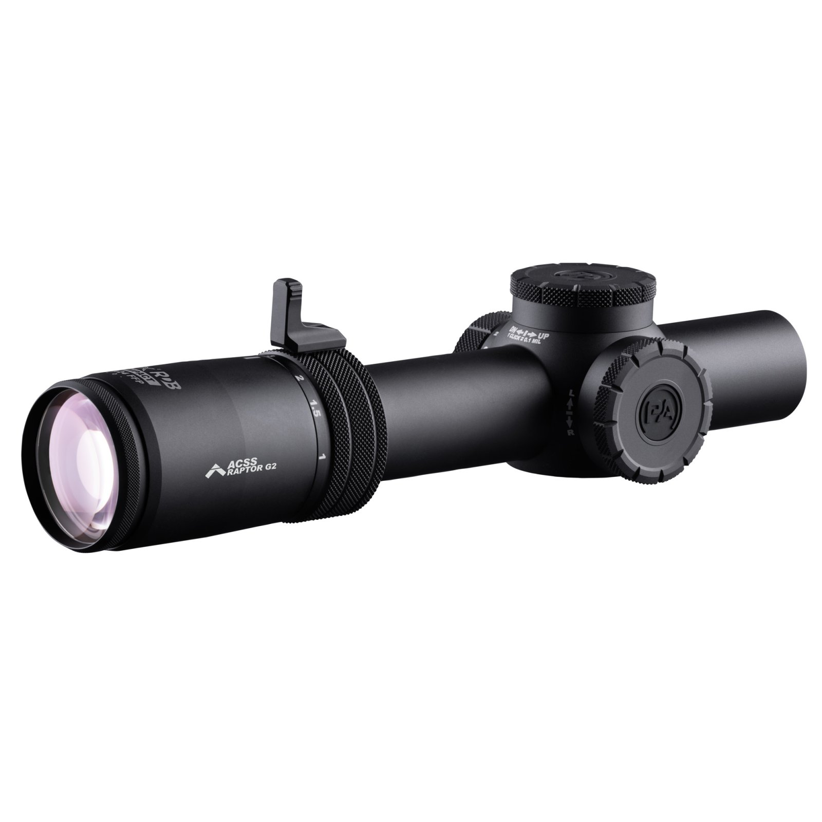 Primary Arms PLxC Rifle Scope 24MM Objective 1-8X Magnification 30mm Main