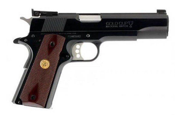 Colt 1911 Gold Cup National Match 38 Super 5 in Blued 9+1 Single Action