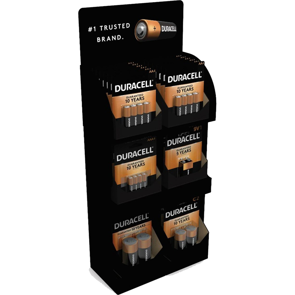 Duracell 5003800 Coppertop Batteries Counter Display, 36-Pack