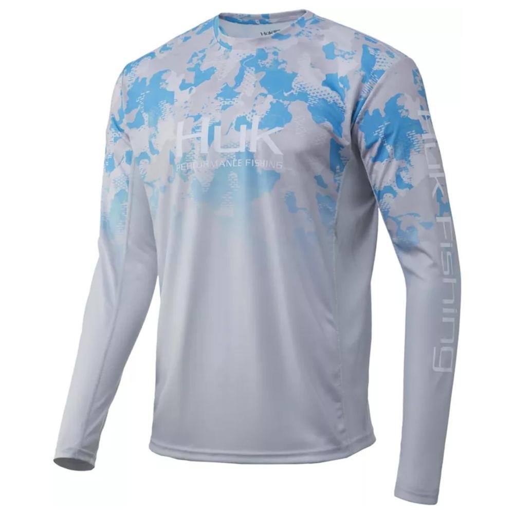 Huk H1200288-337-S Icon X KC Refraction Camo Fade Inshore Shirt, Small - Marolina DBA HUK