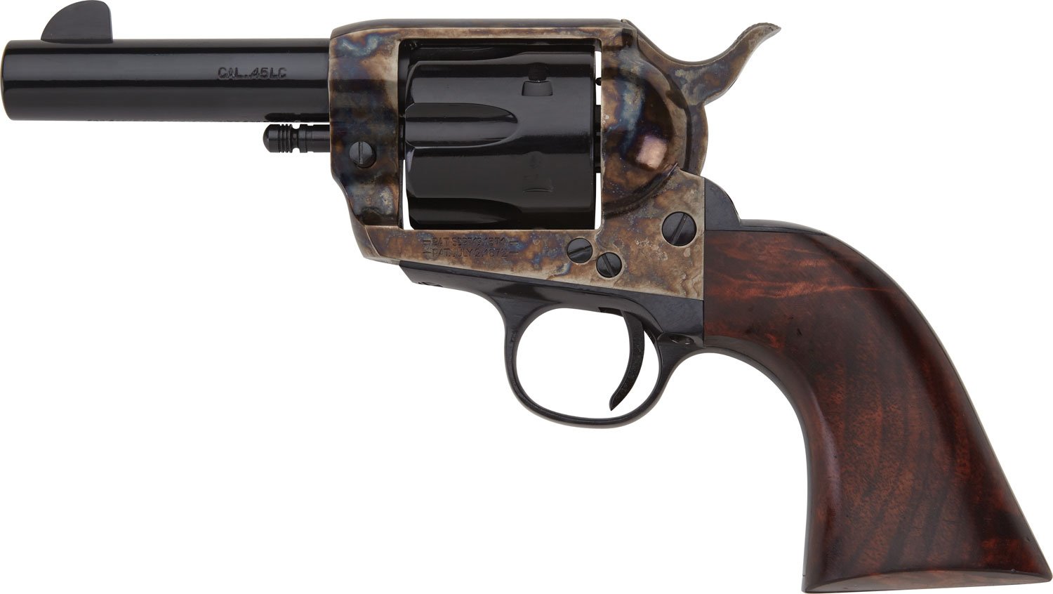 Pietta HF45CHS312NM 1873 GWII Sheriff 45 Colt 3.5" Blued Walnut Grip - PIETTA - 45 Colt (LC)