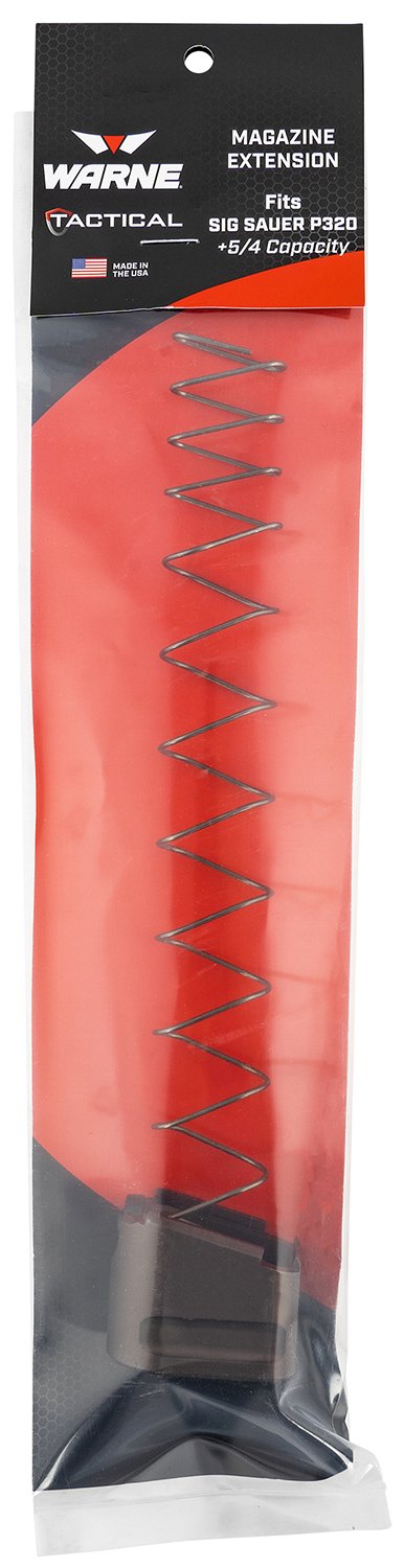 Warne 3213 Magazine Extension 6061-T6 Aluminum FDE for Sig P320 9mm - Warne - 5RD