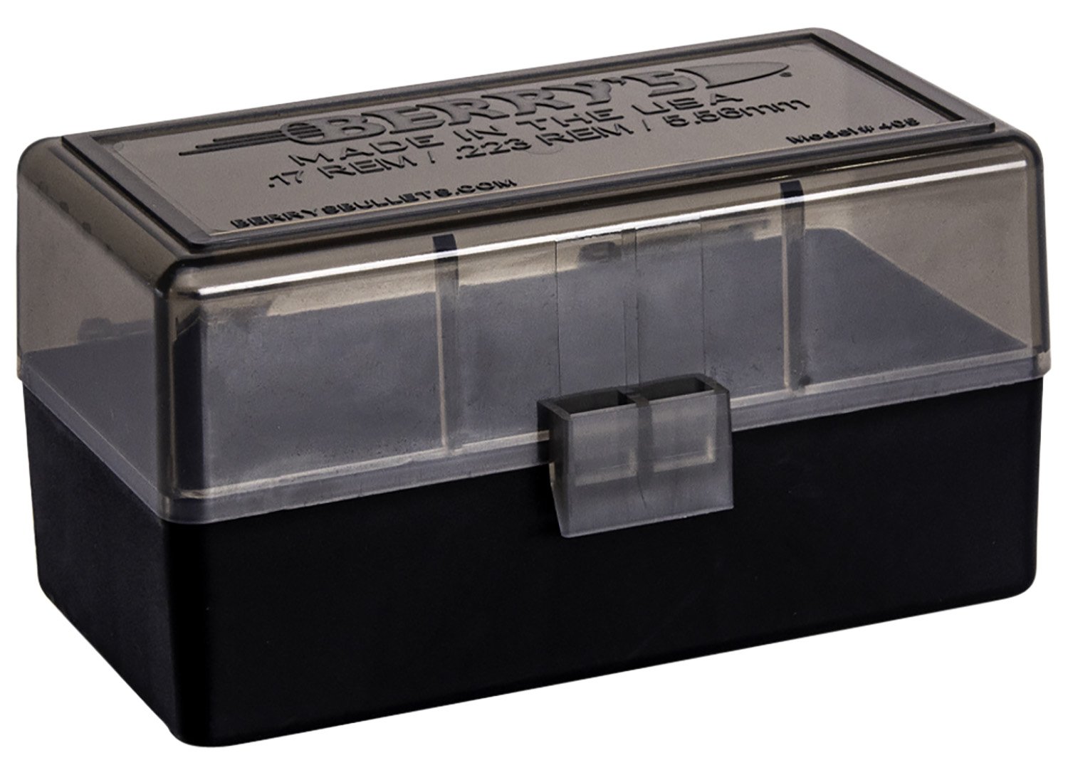 Berry's Ammo Box #405 - .223 Rem./5.56mm 50/rd Smoke/Black - Berry's Mfg - AMMO BOX