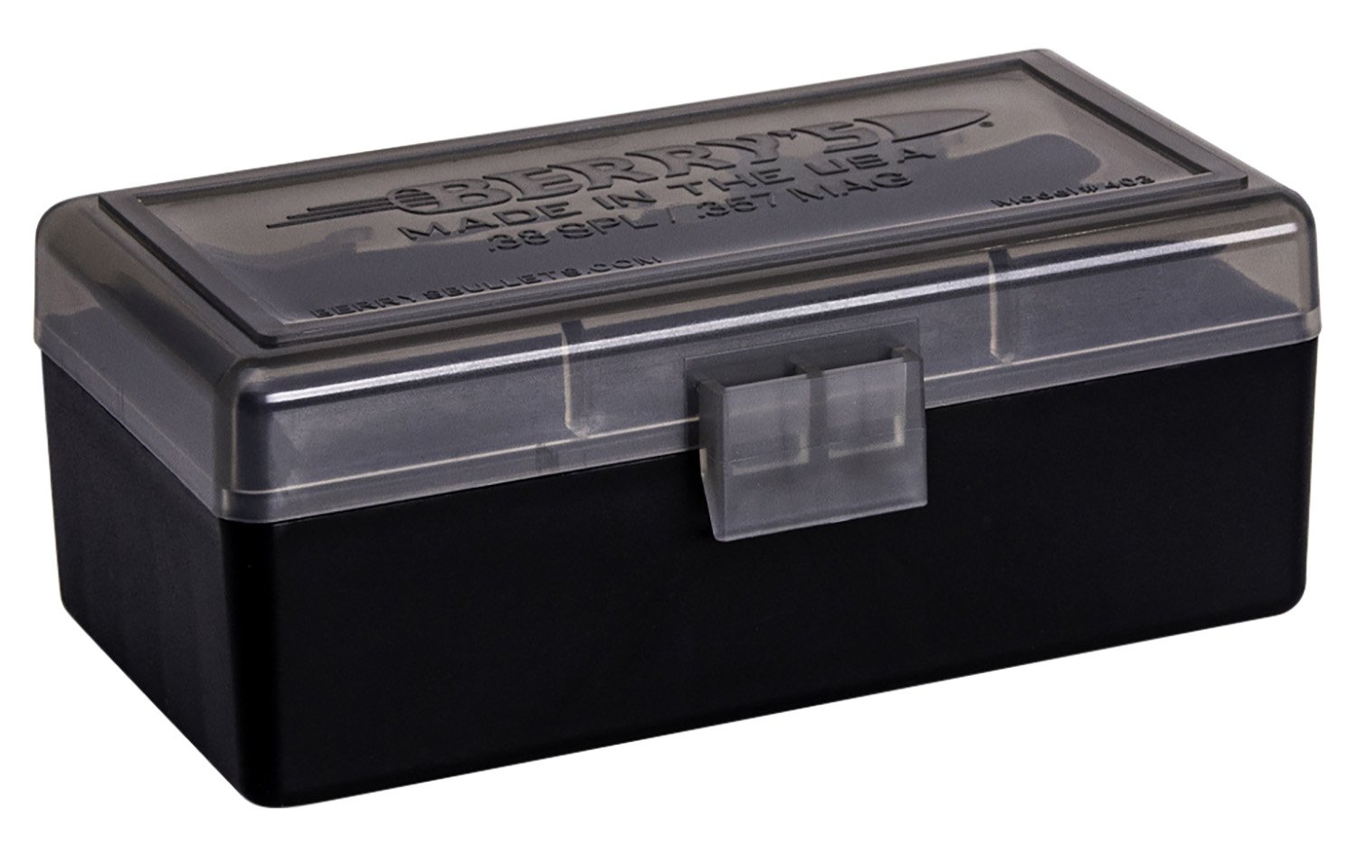 Berry's Ammo Box #403 - .38 cal/.357 50/rd Smoke/Black - Berry's Mfg - AMMO BOX